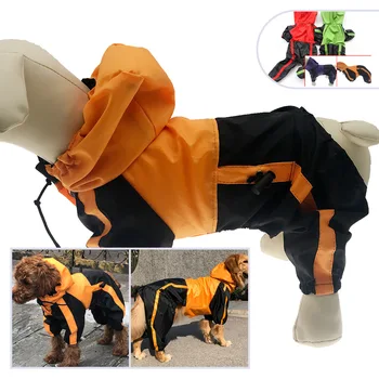 Veľký Pes Pršiplášť Nepremokavé Oblečenie Dážď Jumpsuit Pre Veľké Stredné Malé Psy Zlatý Retriever Labrad Vonkajšie Pet Kabát Oblečenie