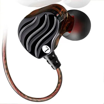 QKZ KD4 Káblové In-Ear Slúchadlá Basy HiFi Dual Jednotky pre Slúchadlá Stereo Beží Športové Slúchadlá Slúchadlá s Mikrofónom pre telefón