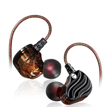 QKZ KD4 Káblové In-Ear Slúchadlá Basy HiFi Dual Jednotky pre Slúchadlá Stereo Beží Športové Slúchadlá Slúchadlá s Mikrofónom pre telefón