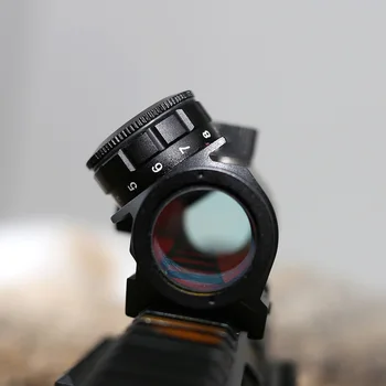 PINA OPTIKA Lov Rozsah 1X25 Red Dot Sight Airsoft Riflescope Optickým Zameriavačom Weaver Picatinny Rail Úchytky
