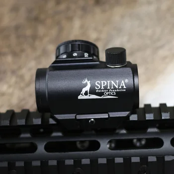 PINA OPTIKA Lov Rozsah 1X25 Red Dot Sight Airsoft Riflescope Optickým Zameriavačom Weaver Picatinny Rail Úchytky