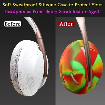 Ochranné Silikónové puzdro Swearproof Opakovane Umývateľný Kryt Pleti, Bose 700 Hearphones