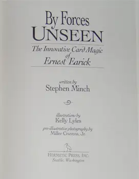 Podľa sily neviditeľné: inovatívne karty, magické Ernest Earick Magic Pokyny Magický trik