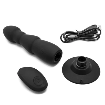 Ruswi 10 Speed USB nabíjanie Silikónové Dospelých sexuálnu Hračku, Bezdrôtové Diaľkové Ovládanie Análny Plug Vibrátor so Silným Bulík Zakrivené Perličiek