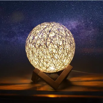 Mesiac Lampa LED Nočné Svetlo Spálne Dekorácie Moon Star Projektor Farebné Usb Led Viniča Loptu Nočné Svetlo Lávové Lampy Módne Darček
