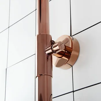 Gold & Rose Gold Farbe Mosadze Kúpeľňa so Sprchou Nastaviť Nástenné Sprchové Batérie, Studenej a Teplej Vody Mixér Dážď Vaňa Nastaviť Systém