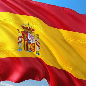Doprava zadarmo 90*150 CM Španielsko Polyester obojstrannej Tlače Národnej Vlajky Bar&Loď Závesné Dekorácie Zástavy Vlajky Lietania