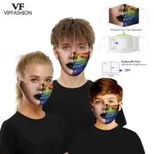 VIP MÓDE Hot Predaj Opakovane Lete Priedušná Krásne Kreslené Dospelých, Deti Zábavné Grimasa Tvár 3D Tlač Textílie Masky