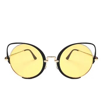TEENYOUN Nový Módny Dizajnér Značky Cat Eye Ženy slnečné Okuliare Žena Gradient Bodov Kovové Slnečné Okuliare Oculos feminino de sol