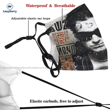 Polyester Módne Bono Z U2 Úst Masku Na Tvár Ochrana Dropshipping Dospelých Pleťové Masky S Filtrami