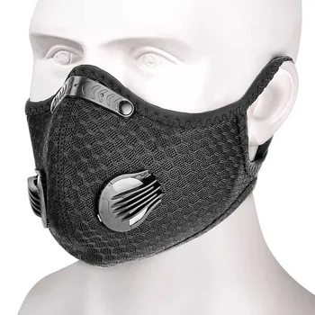 Unisex Farba Priedušná Baktérie-dôkaz Šport Masku na Tvár uhlím PM 2.5 Proti znečisteniu Beží na Bicykli Starostlivosť o tvár Masku