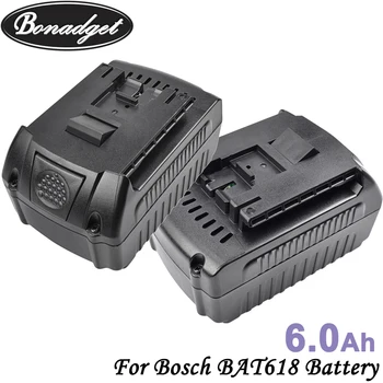 Bonadget Pre Bosch 18V 6000mAh Náradie Batérie Nabíjateľná Batéria pre Bosch Akumulátorové Vŕtačky BAT609 BAT618 3601H61S10 JSH180