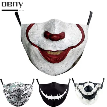Halloween Joker Maska Jack Skellington Nočná Mora Pred Vianocami Cosplay Pleťové Masky Tekvica Kráľ Tlač Zábavné Úst Kryt
