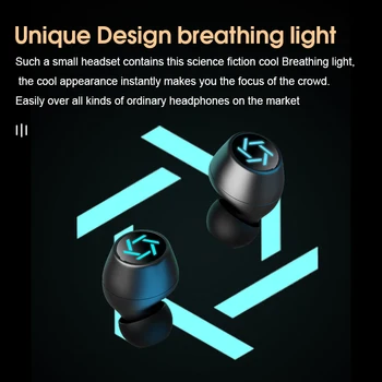 2020 LED Displej TWS Bezdrôtové Bluetooth Slúchadlá 1200mAh Plnenie Políčko Bluetooth Slúchadlá