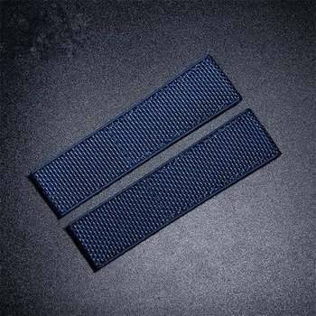 Top kvalita 22mm Sillicone Gumy Watchband pre Breitling XB0170E4|BF29|257S Sledovať Black Blue Soft Popruh s Logom Č Pracky Mužov