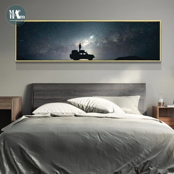 Nordic Priestor planéty astronaut Dlho Obrázok na stenu Plagát maľovanie obývacia izba, spálňa, izba hlavu Plátno na Maľovanie na Stenu Umenie nástenná maľba