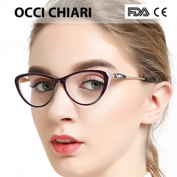 OCCI CHIARI Ženy Okuliare, Rám sklá číre dioptrické Okuliare Rámy Acetát Okuliare Krátkozrakosť Gafas Módne Okuliare Rámy W-COLORU