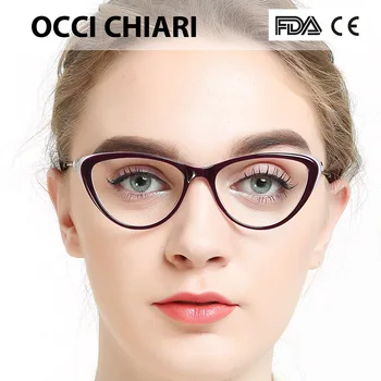 OCCI CHIARI Ženy Okuliare, Rám sklá číre dioptrické Okuliare Rámy Acetát Okuliare Krátkozrakosť Gafas Módne Okuliare Rámy W-COLORU