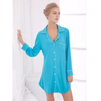 Nové Modely Modálne Nightgowns Mäkké Domov Sexy Šaty Odev Žien Sleepwear Pevné Spánku Salónik Vintage Nightgown Samica #H115