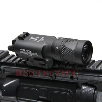 Surefire LED Zbraň X300V S Bielym svetlom a Impulzov Výstupný Nočný Lov Odbory, Čierna Zbraň Pohľad Rozsah