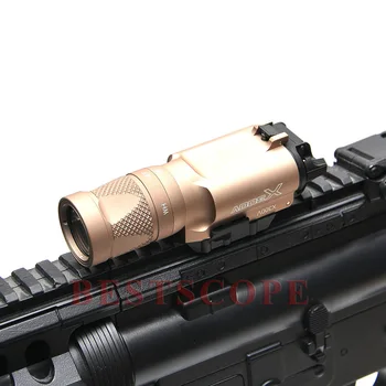 Surefire LED Zbraň X300V S Bielym svetlom a Impulzov Výstupný Nočný Lov Odbory, Čierna Zbraň Pohľad Rozsah
