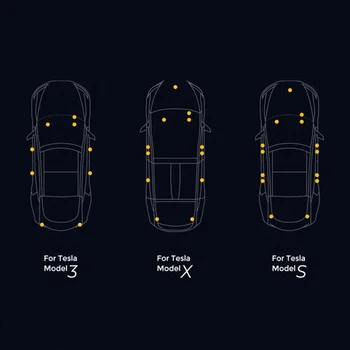 Auto LED Svetlo Interiéru Vozidla Svetlo Pre Tesla Model 3 Model Y Model S Modelom X Ultra Svetlé batožinového priestoru Žiarovky Náhradné Dvere Auta Lampa