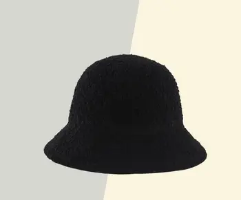 Nový štýl baránok vlasy rybár klobúk módne all-zápas študent farbou klobúk