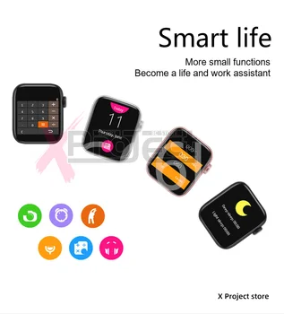 Smart hodinky G66L smartwatch série 6 Bluetooth Hovor pánske hodinky Srdcovej frekvencie reloj PK iwo 12 W34 X7-T500 X6 W46 Z15 HW12 G65L