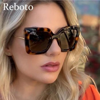 2020 Luxusné Námestie slnečné okuliare ženy dizajn značky retro transparentné módne Gradient slnečné okuliare Ženské Okuliare UV400