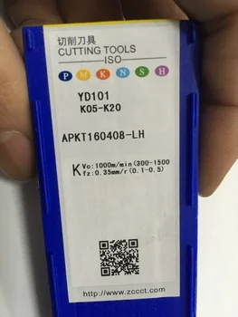 APKT160408-LH YD101 300PCS CNC rezacieho nástroja 10pcs/veľa doprava zadarmo