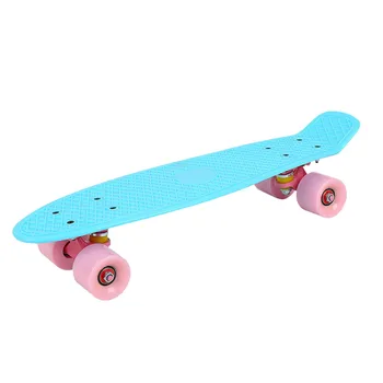 Detská hračka Kompletný Ryby Skateboards pre Začiatočníkov Kop Skate Board pre Chlapcov, Dievčatá, Deti 57x15cm