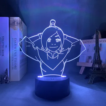 Avatar Ty Lee 3d Lampy, Akryl Led Nočné Svetlo Avatar Posledný Airbender pre Deti Detská Spálňa Decor Nočného Darček