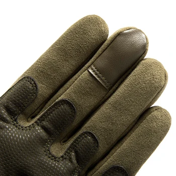 HSSEE Úradný autentické vojenské taktické rukavice mikrovlákna kožené plný prst vonkajšie športové rukavice priedušná non-slip rukavice