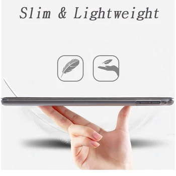 Ultra Slim Smart Kožené puzdro Pre Samsung Galaxy Tab A A6 10.1 2016 SM-T580 T580N T585 T585C Tablet kryt pre SM-T580 10.1-palcový