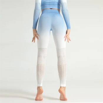 2020 gradient jóga nohavice bezšvíkové telocvični legíny ženy pančuchové nohavice fitness vysoký pás cvičenie so systémom kompresie leginy šport femme
