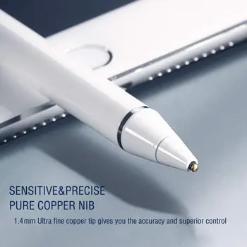 Nový Univerzálny Ceruzka Dotykový Stylus pre Ipad, Iphone pre Samsung Galaxy 1.4 mm Pero Tip Vysoká Citlivosť-biely pre Apple