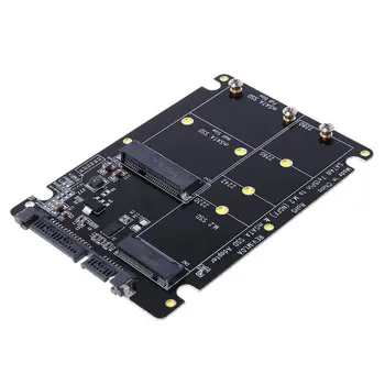 2 V 1 NGFF M. 2 B+M Kľúč karty Mini PCI-E alebo mSATA SSD na SATA III Karty Adaptéra pre Úplné Msata SSD/ 2230/2242/2260/22x80 M2