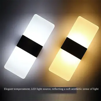 LED Stenové Svetlo Cube Sconce Žiarovka Domova Krytý Vonkajší až Osvetlenie Pre Domácnosti Spálňa Decor Lampy