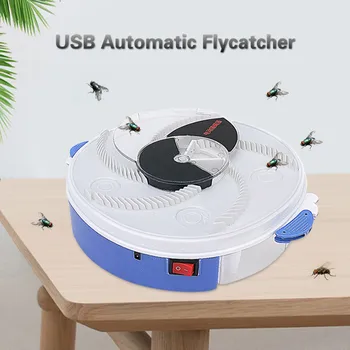 Hot Predaj Hmyzu Pasce Fly Trap Elektrické USB Automatické Bělokrkého Fly Trap Pešti Odmietnutie Kontroly Lapač Komárov Lietania Lietať Vrah
