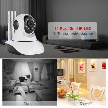 720P 1080P HD IP Wifi Kamera Video Dohľad Infračervené Nočné Videnie Zabezpečenia Bezdrôtovej Kamery Pre Domov Baby Monitor 3.6 mm