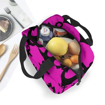 Kotvy Vzor Obed Taška Prenosná Izolované Tepelnej Chladnejšie Bento Lunch Box Tote Piknik Skladovanie Taška Puzdro
