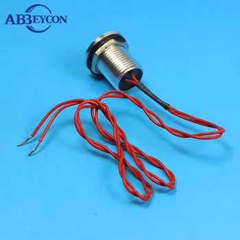 Abbeycon Momentálne 12V 2A Vodotesný IP68 Normálne Otvoriť 12mm s Plochou Hlavou z Nehrdzavejúcej Malé Piezoelektrické Spínač, Dotknite sa Začať S Drôtom