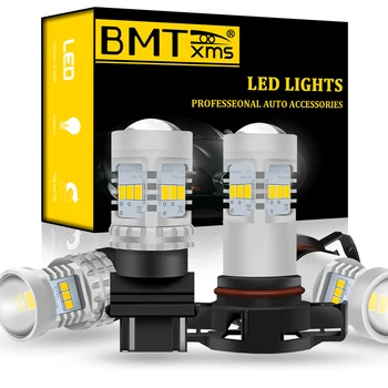 BMTxms Auto LED DRL Svetlo PSX24W 2504 3157 P27/5W Denných prevádzkových Jazdy Lampa Pre Jeep Compass na roky 2011-2020 Canbus Žiarovky