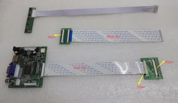 Univerzálny HDMI VGA 2AV 60PIN TTL LVDS Radič Doske Modulu Monitora Držiak pre Raspberry PI LCD HSD080IDW1 Panel