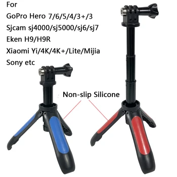 2019 Nový Vreckový Mini Tripod Mount Selfie Stick Rozšíriteľný Monopod pre Gopro Hero 8 7 6 5 4 SJCAM Xiao YI 4k Go Pro Sport Cam