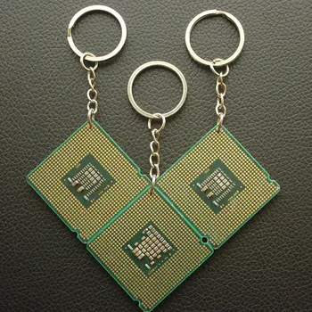 DIY Laserové Gravírovanie CPU Keychain Vzor na Mieru Prispôsobené Tvorivé Prívesok pre Vedu Geek Ornament Gccessories Darček