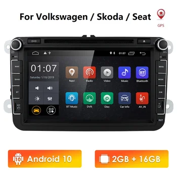 Super Predaja Android 10 Auto DVD Prehrávač pre Volkswagen/Golf/Polo/Tiguan/Passat/b7/b6/SEAT/leon/Skoda/Octavia Rádio podporu DAB+