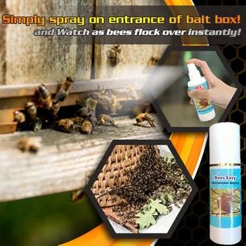 60ml Pre Farmy Pasce Užitočné Kvapaliny Bee Atraktant Včelárskych Nástroj Roj Lákať Sprej Praktické Lov Návnadu Prenosné Zber