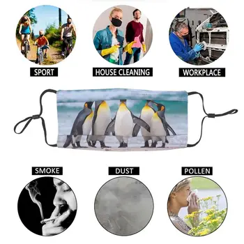 Moderný Voľne Žijúcich Živočíchov Penguin Maska Prachotesný Priedušná Antarktídy Tváre Zvierat, Maska, Ochranný Kryt Muži Ženy Respirátor Úst-Utlmiť