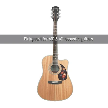 Drevená Gitara Pickguard Vybrať Kryt pre 40